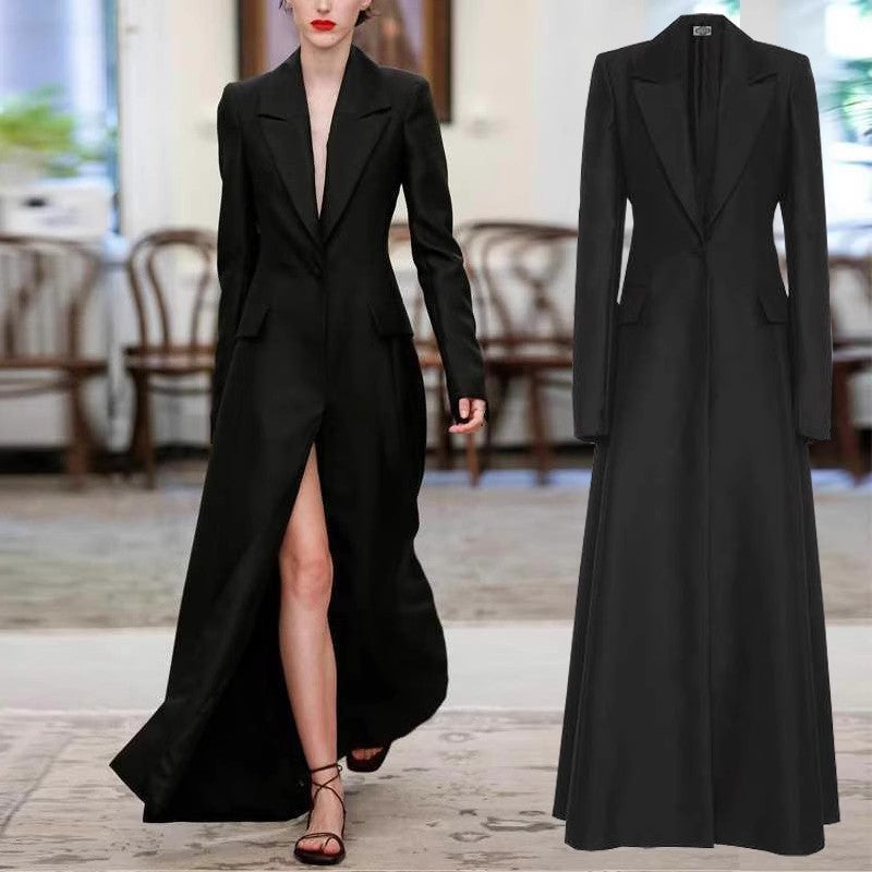 Women's Design Sense Niche Temperament Lightly Mature Adult Lady Like Woman King-size Coat See size chart under “more details”